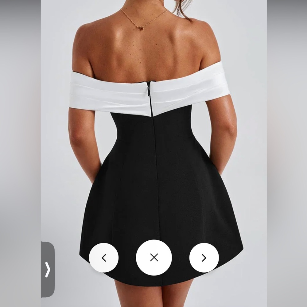 Elegant Black Women's Dress with White Bow 

Small & Medium Available - Picture 8 of 8